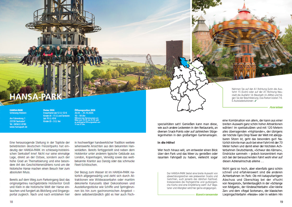 parkscout guide - Die schönsten Erlebnisparks in Deutschland '26