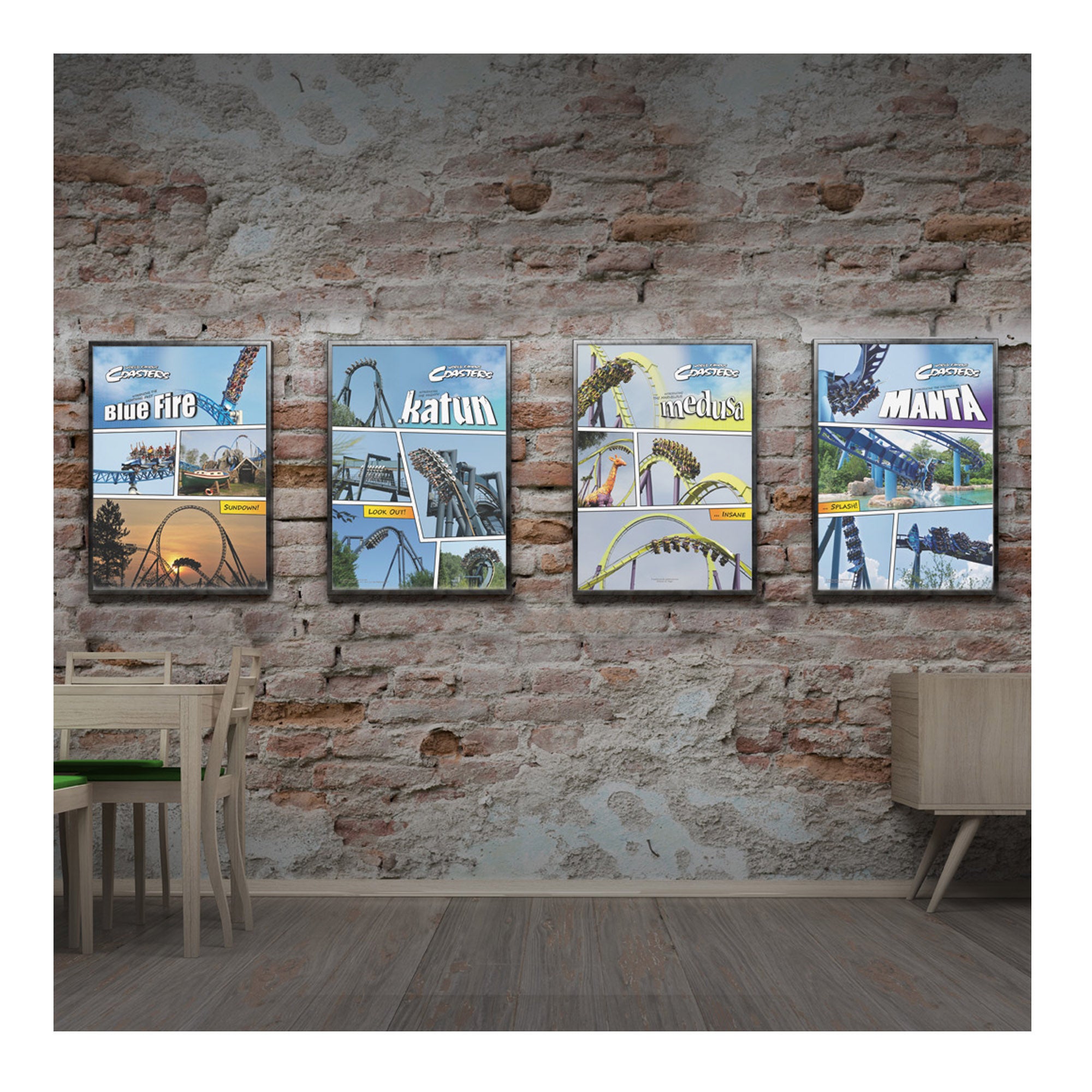 World Famous Coasters - Poster Package